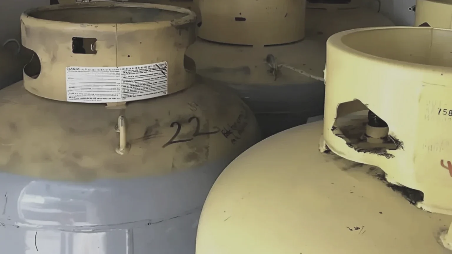 Cilindros de refrigerante para operación técnica